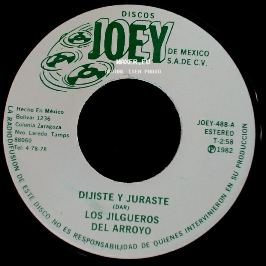 Los Jilgueros Del Arroyo - Ojitos Negros / Dijiste Y Juraste side B