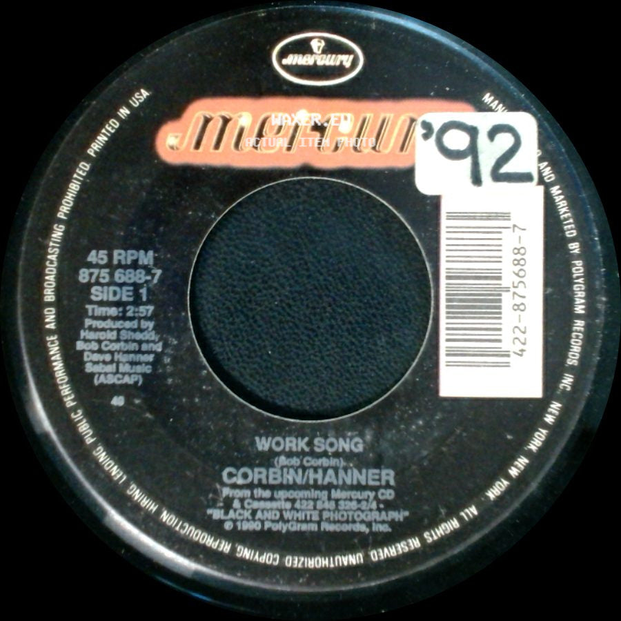 Corbin/Hanner - Work Song / Wild Winds side A