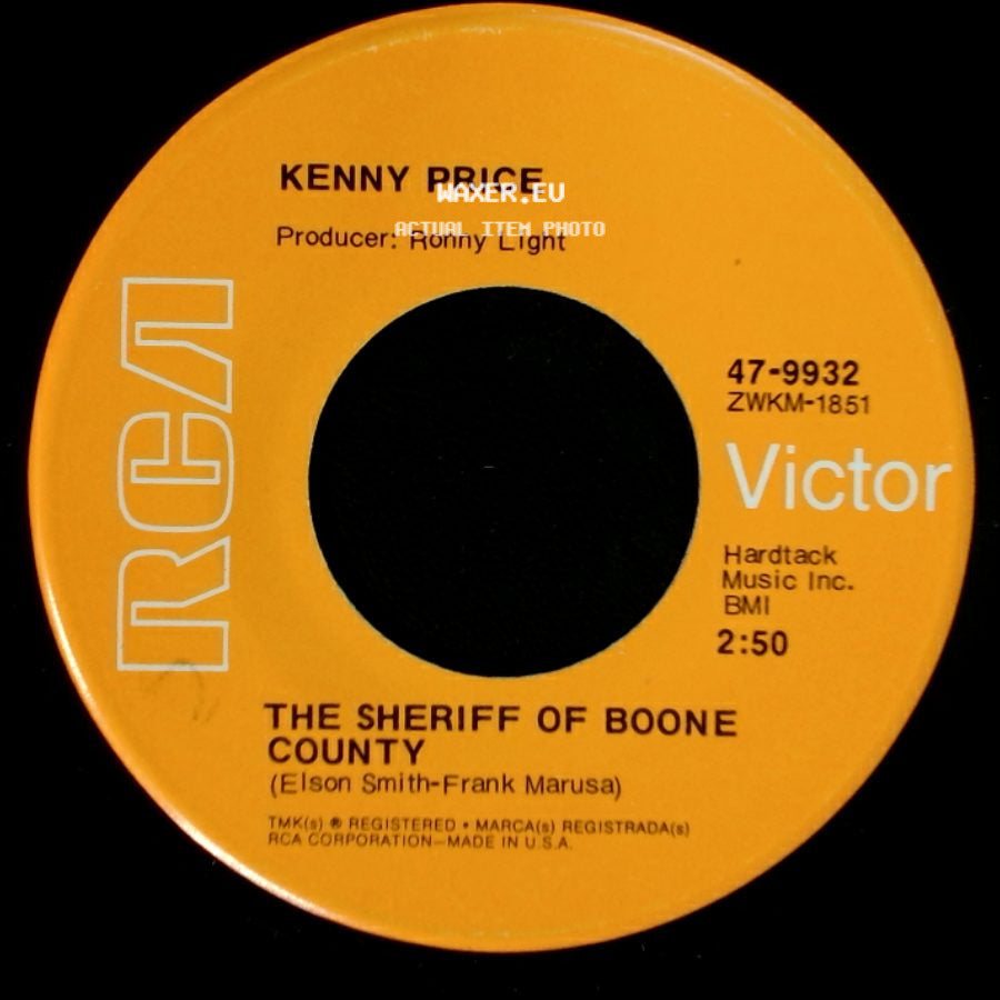 Kenny Price - The Sheriff Of Boone County / Six String Guitar side A