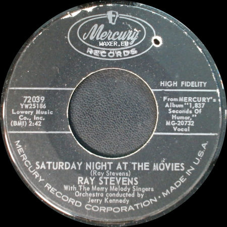 Ray Stevens - Saturday Night At The Movies / Further More side A