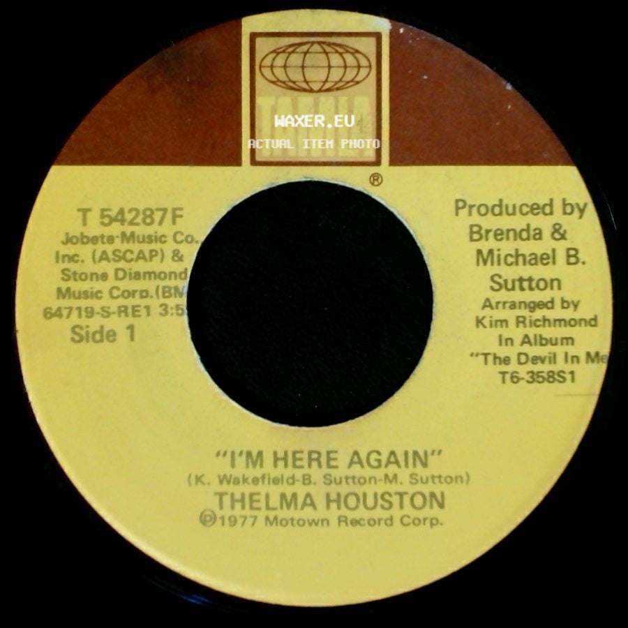 Thelma Houston - I'm Here Again / Sharing Something Perfect Between Ourselves side A