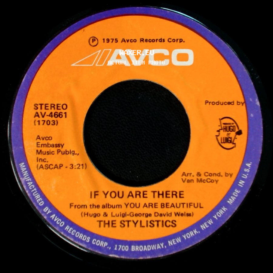The Stylistics - Funky Weekend / If You Are There side B