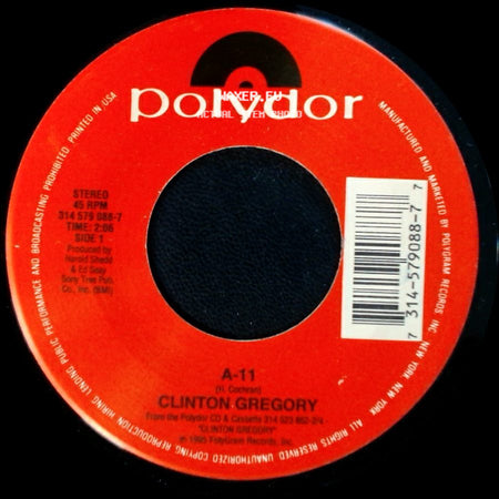Clinton Gregory - A-11 / No Relief In Sight side A