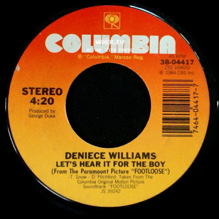 Deniece Williams - Let's Hear It For The Boy / Let's Hear It For The Boy side B
