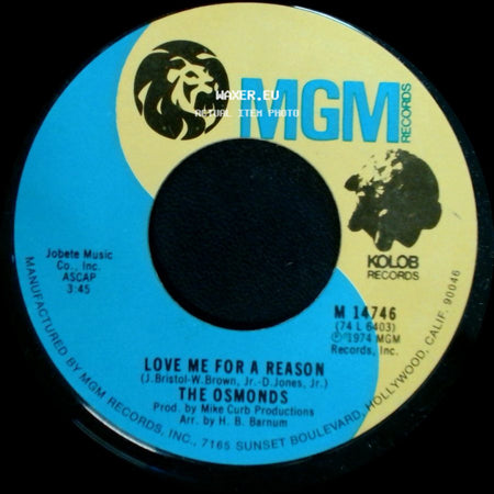 The Osmonds - Love Me For A Reason / Fever side A