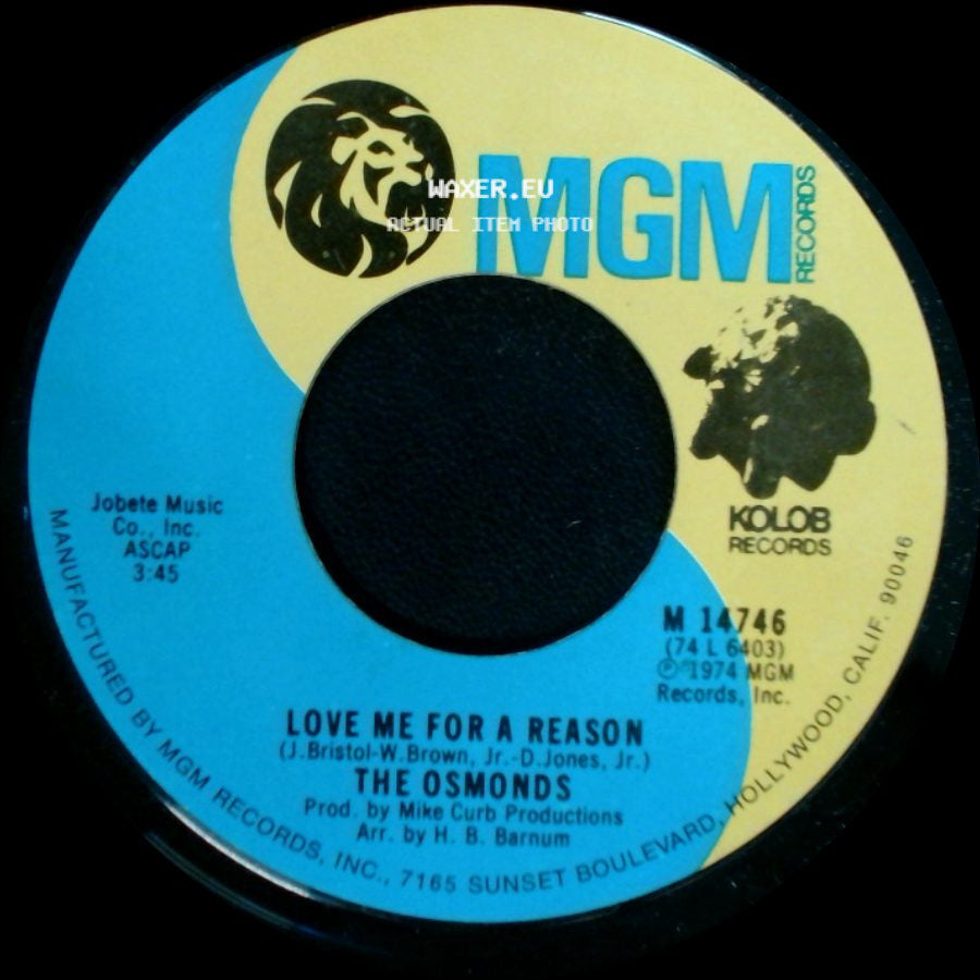 The Osmonds - Love Me For A Reason / Fever side A