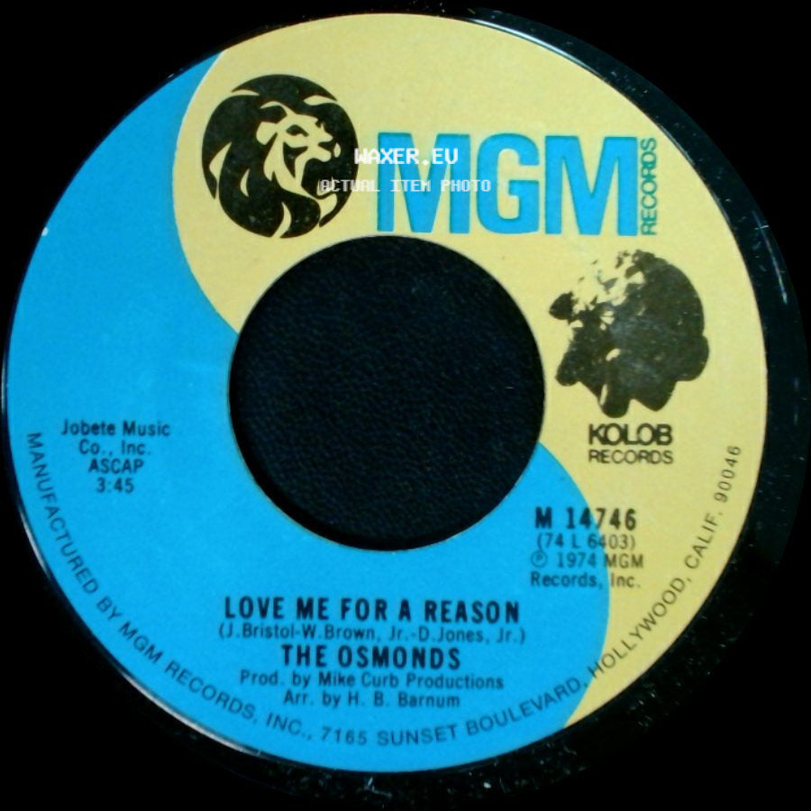 The Osmonds - Love Me For A Reason / Fever side A