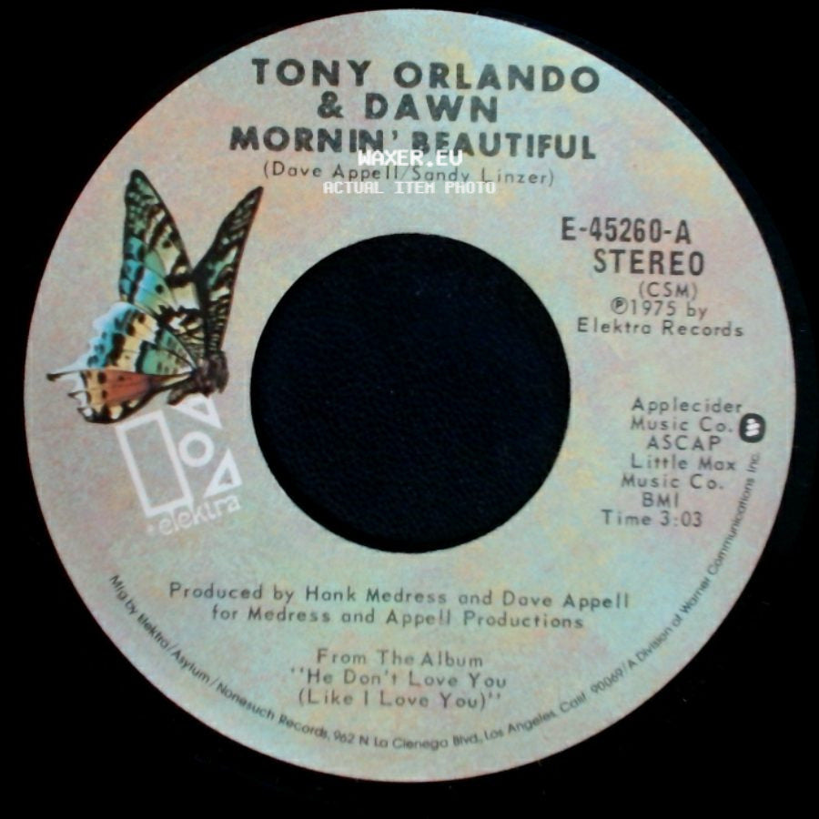 Tony Orlando & Dawn - Mornin' Beautiful / Dance, Rosie, Dance side A