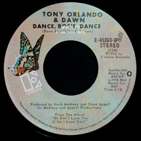 Tony Orlando & Dawn - Mornin' Beautiful / Dance, Rosie, Dance side B