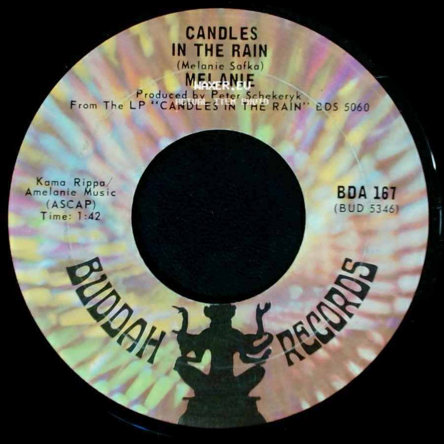 Melanie / Melanie With The Edwin Hawkins Singers - Candles In The Rain / Lay Down (Candles In The Rain) side A