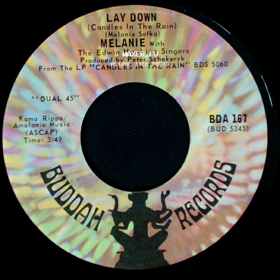 Melanie / Melanie With The Edwin Hawkins Singers - Candles In The Rain / Lay Down (Candles In The Rain) side B