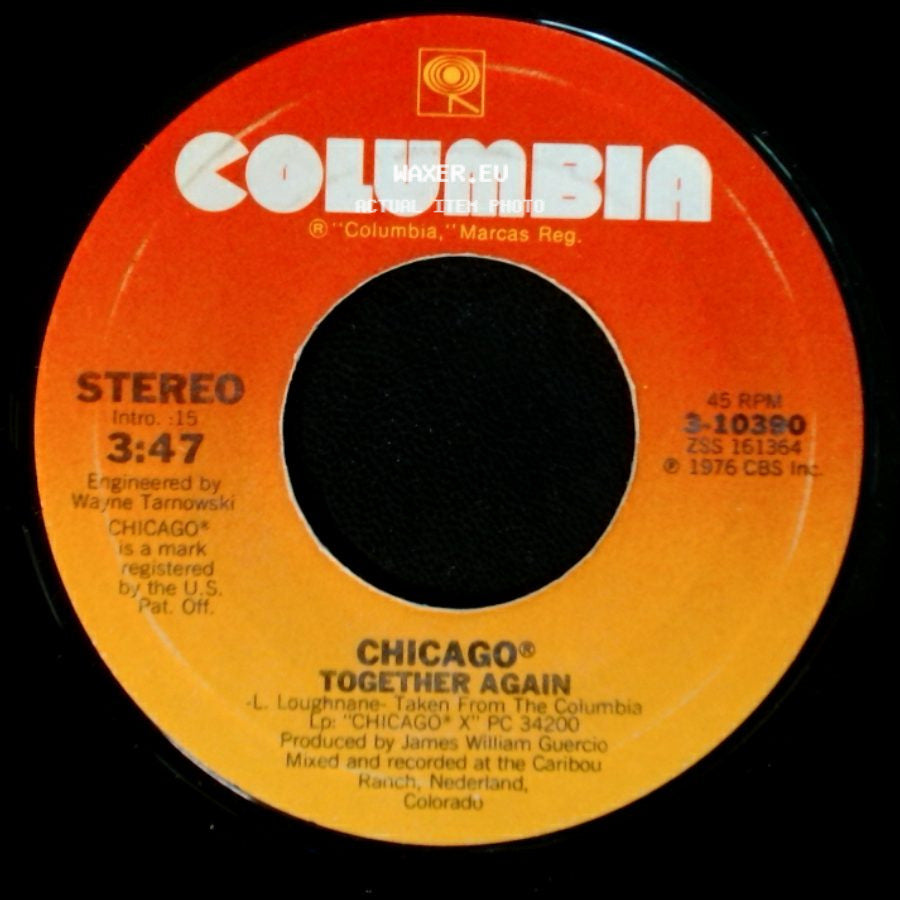 Chicago® - If You Leave Me Now / Together Again side B