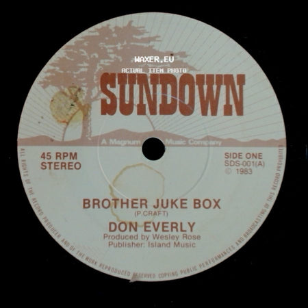 Don Everly - Brother Juke Box / Never Like This side A
