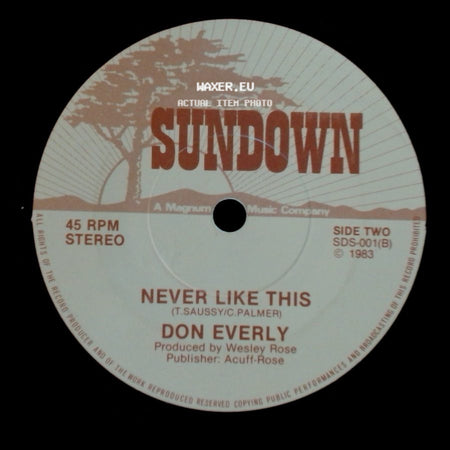Don Everly - Brother Juke Box / Never Like This side B
