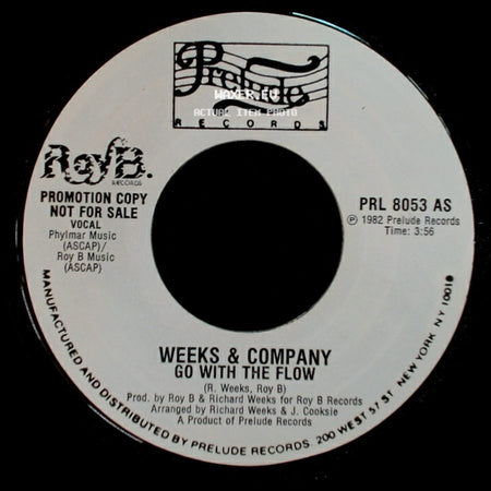 Weeks & Company - Go With The Flow / Go With The Flow side A