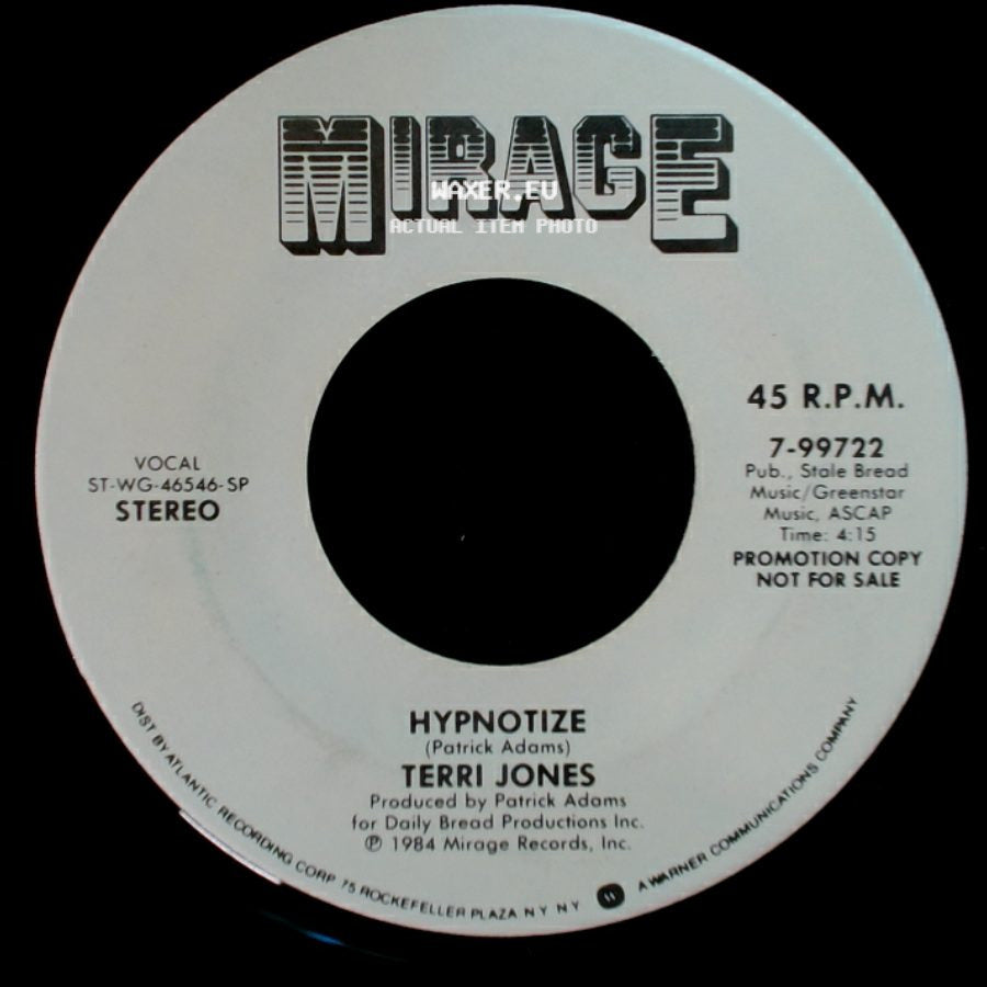 Terri Jones - Hypnotize / Hypnotize side A