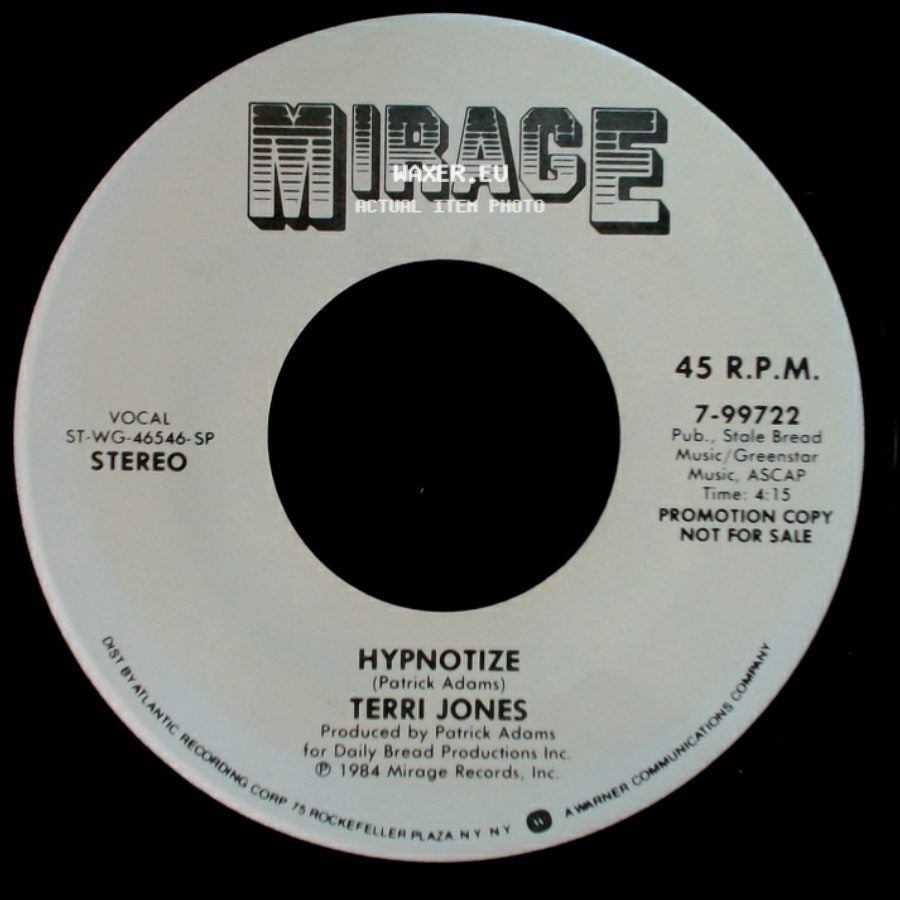 Terri Jones - Hypnotize / Hypnotize side B