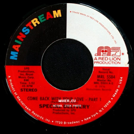 Special Delivery - Come Back With Your Love - Part 1 / Come Back With Your Love - Part 2 side A