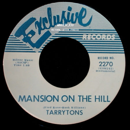Tarrytons - Rough Surfin' / Mansion On The Hill side B