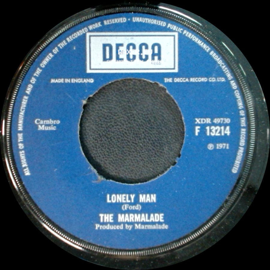 The Marmalade - Lonely Man / Cousin Norman side A