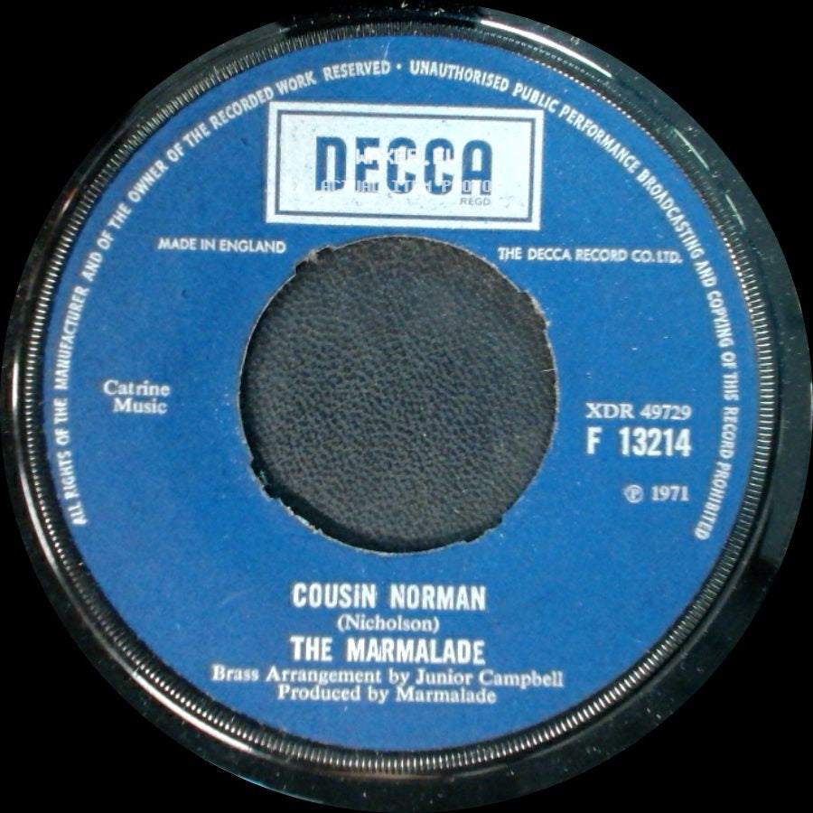 The Marmalade - Lonely Man / Cousin Norman side B