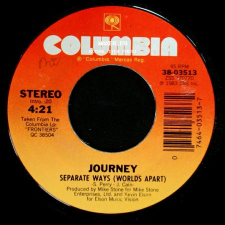 Journey - Separate Ways (Worlds Apart) / Frontiers side A