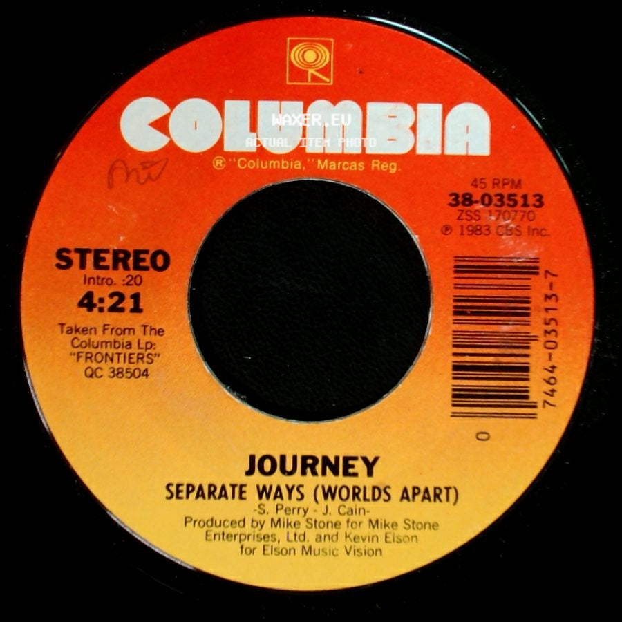Journey - Separate Ways (Worlds Apart) / Frontiers side A