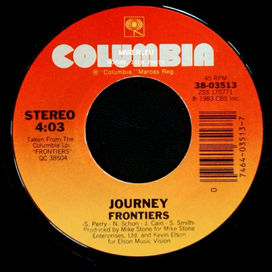 Journey - Separate Ways (Worlds Apart) / Frontiers side B