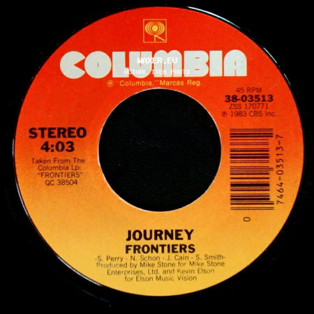 Journey - Separate Ways (Worlds Apart) / Frontiers side B