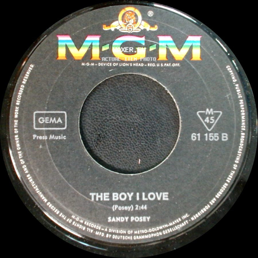 Sandy Posey - The Boy I Love / I Take It Back side A