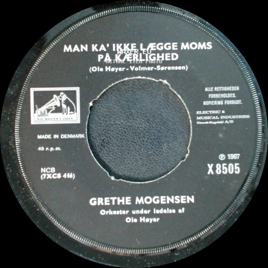 Grethe Mogensen - Plaisir D'amour / Man Ka' Ikke Lægge Moms På Kærlighed side B