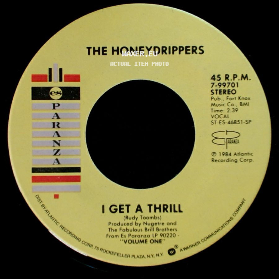 The Honeydrippers - Sea Of Love / I Get A Thrill side B