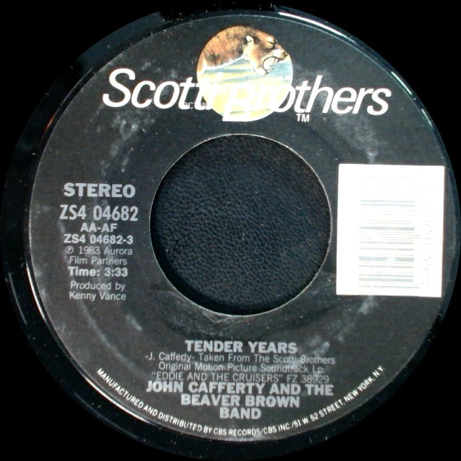 John Cafferty And The Beaver Brown Band - Tender Years / Down On My Knees side A
