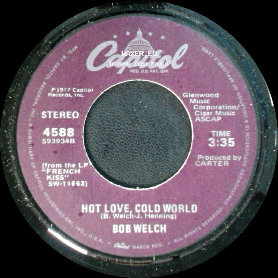 Bob Welch - Danchiva / Hot Love, Cold World side B