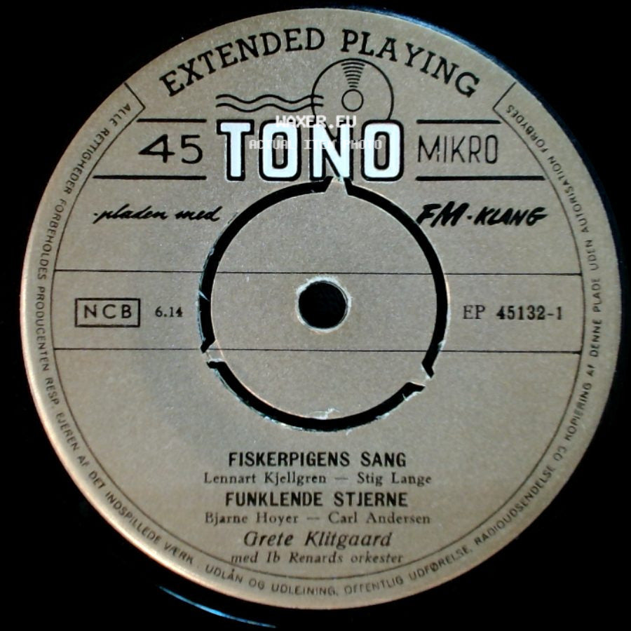 Grete Klitgaard - Fiskerpigens Sang / Funklende Stjerne / Det Røde Postbud / Pigen, Jægeren Og Kysset side A