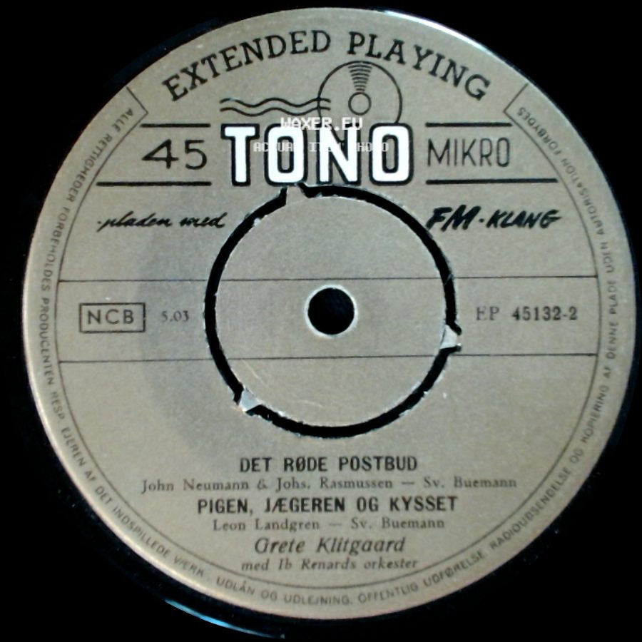 Grete Klitgaard - Fiskerpigens Sang / Funklende Stjerne / Det Røde Postbud / Pigen, Jægeren Og Kysset side B