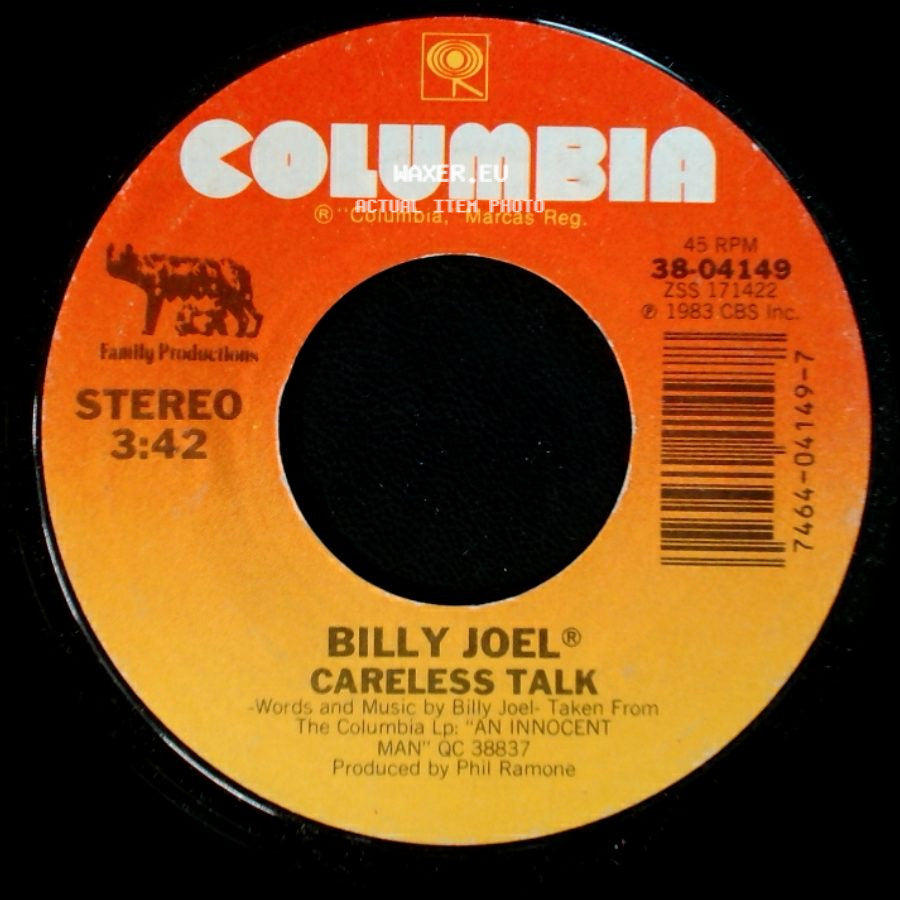 Billy Joel - Uptown Girl / Careless Talk side B