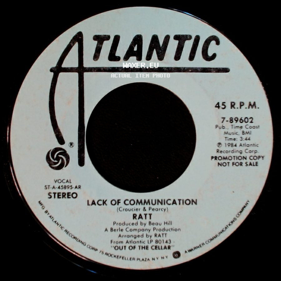 Ratt - Lack Of Communication / Lack Of Communication side A