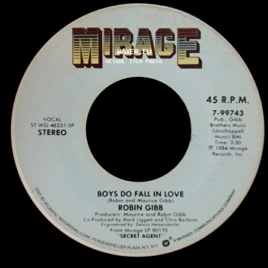 Robin Gibb - Boys Do Fall In Love / Diamonds side A