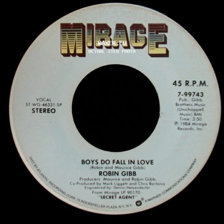 Robin Gibb - Boys Do Fall In Love / Diamonds side A