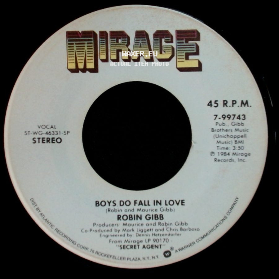 Robin Gibb - Diamonds / Boys Do Fall In Love side B