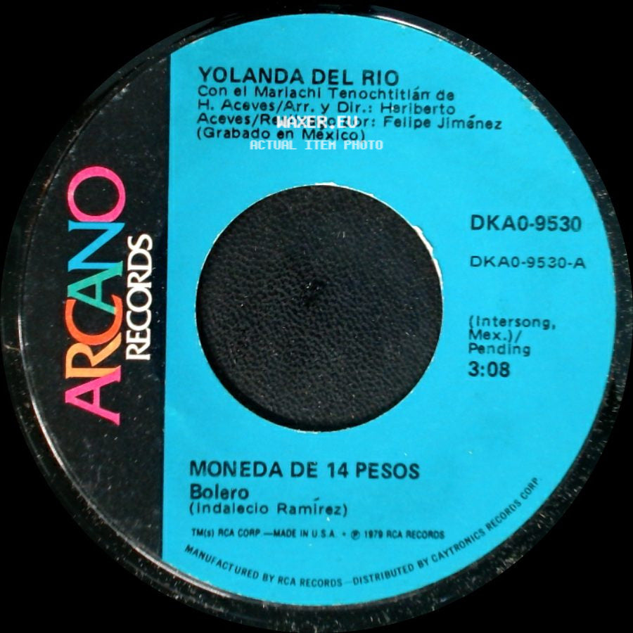 Yolanda Del Rio - Moneda De 14 Pesos / Noche Buena side A
