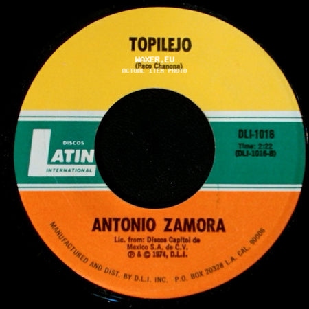 Antonio Zamora - Y Tu Paleta? / Topilejo side B