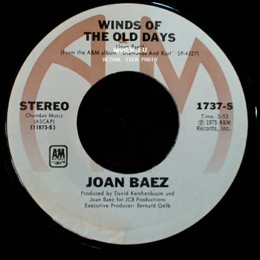 Joan Baez - Winds Of The Old Days / Diamonds And Rust side A