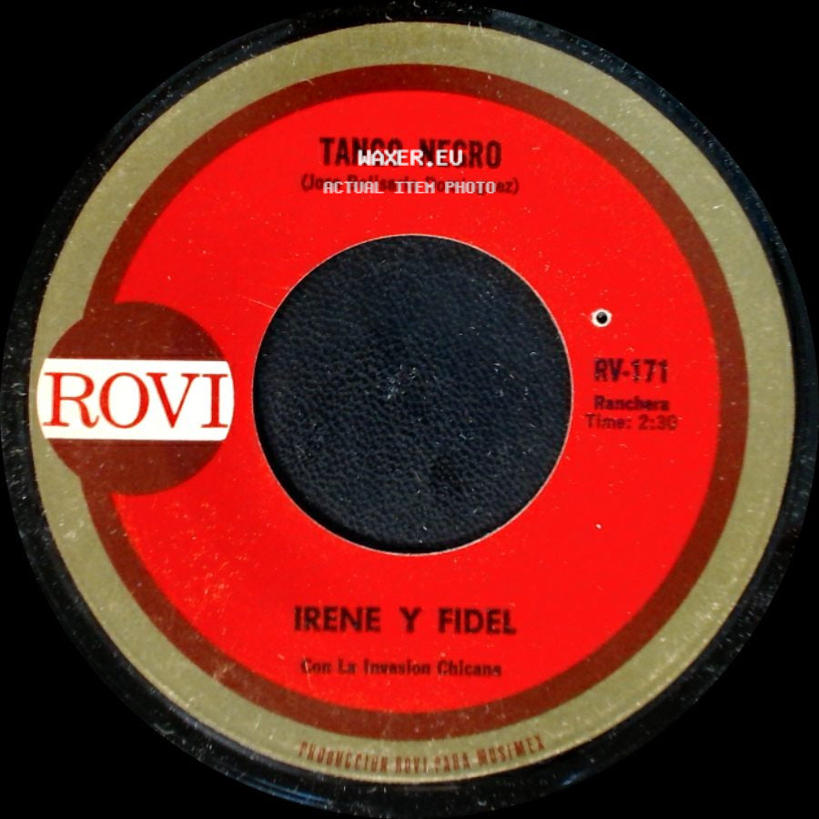 Irene Y Fidel - Tango Negro / El Pavido Navido side A