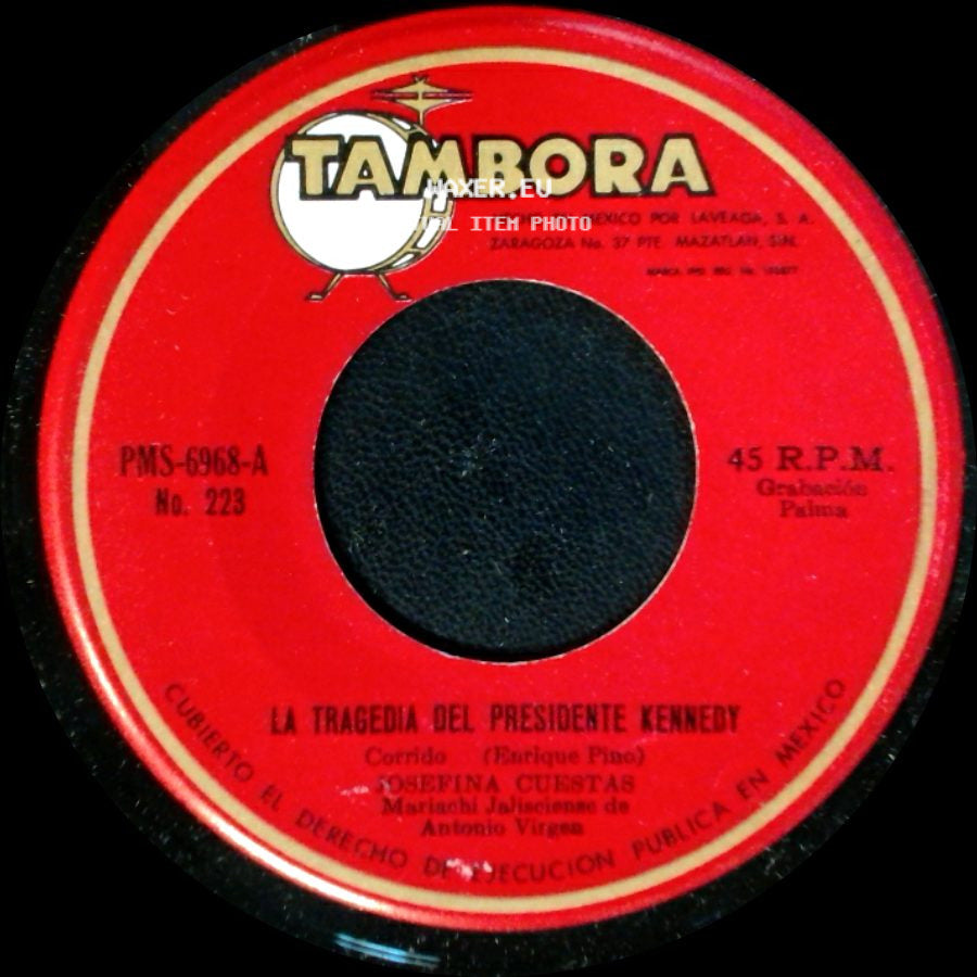 Josefina Y Manuel / Josefina Cuestas - Bienvenida / La Tragedia Del Presidente Kennedy side B