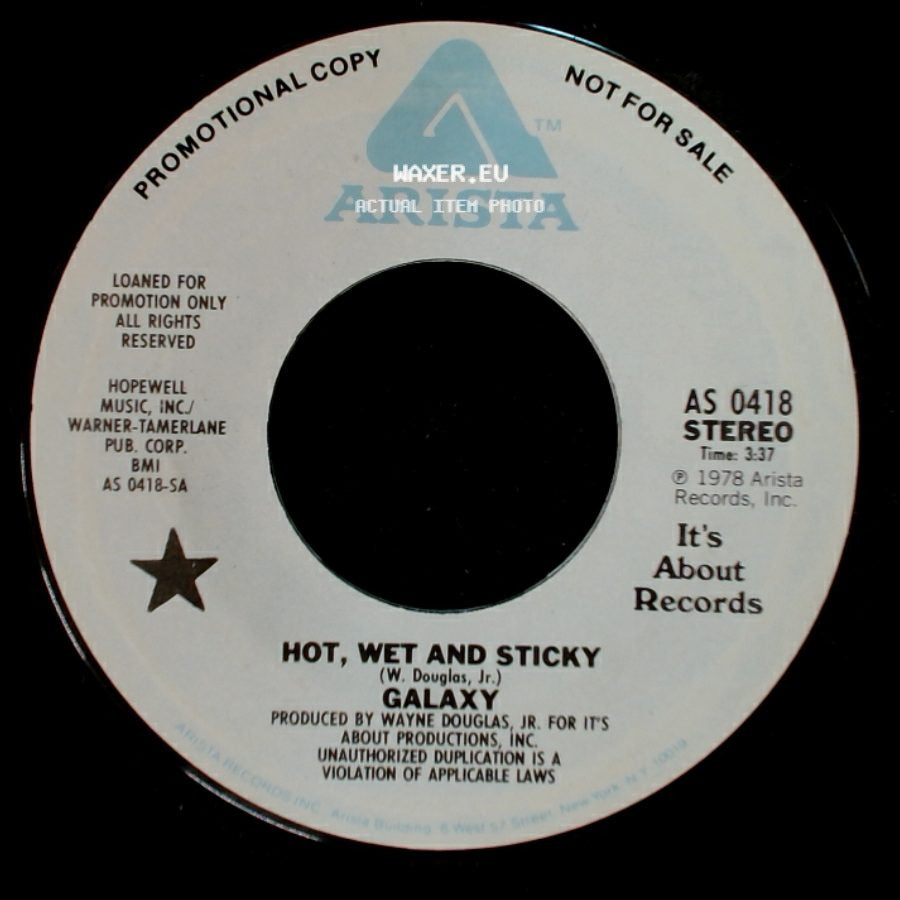 Galaxy - Hot, Wet And Sticky / Hot, Wet And Sticky side B