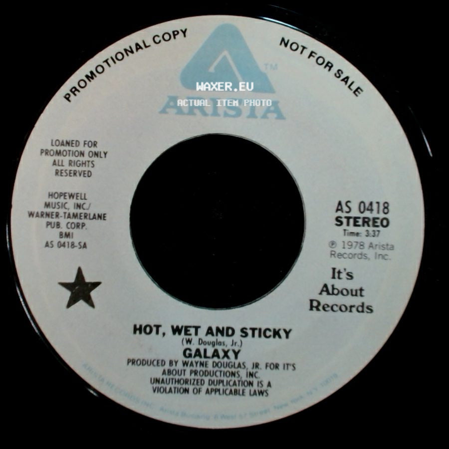 Galaxy - Hot, Wet And Sticky / Hot, Wet And Sticky side A