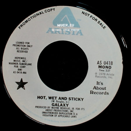 Galaxy - Hot, Wet And Sticky / Hot, Wet And Sticky side B