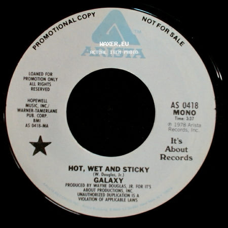Galaxy - Hot, Wet And Sticky / Hot, Wet And Sticky side A